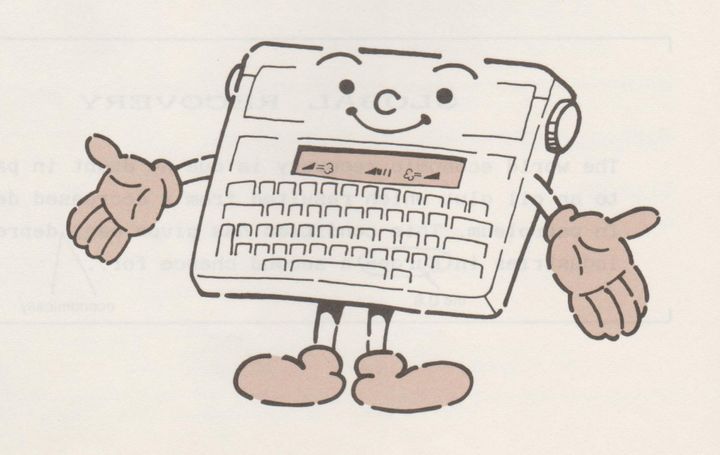 An illustration of an anthropomorphized Typestar mascot.